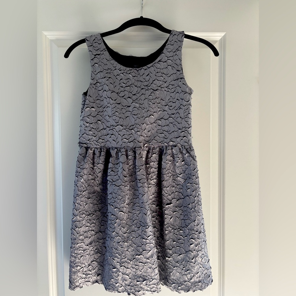 GAP Kids Elegant Floral Dress in Gray